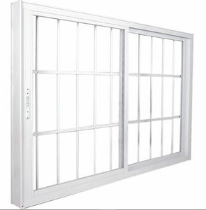 Janela Correr Nobre Com Grade 2 Folhas 150x100 Branca - Crv Metalurgica