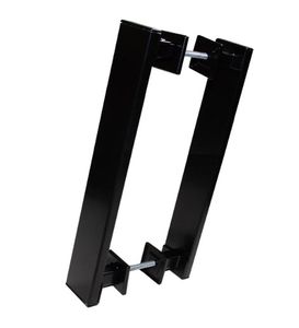 Puxador Duplo Genebra 600MM Preto - Hastvel