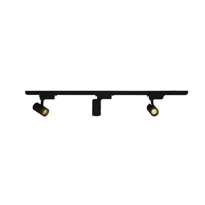 Kit Trilho UP 3 Spots LED 15W 6500K Preto Blumenau – Iluminação Direcionável e Moderna