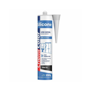 Silicone de Uso Geral Acético 250¿g Preto Chemicolor – Vedação e Acabamento Versátil