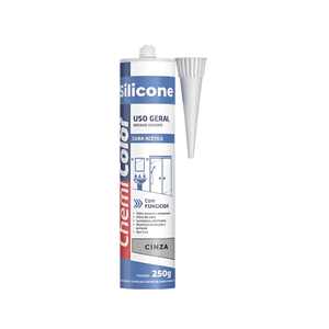 Silicone de Uso Geral Acético 250¿g Cinza Chemicolor – Vedação e Acabamento Versátil