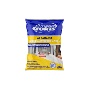 ARGAMASSA 20KG AC III - GOIÁS ARGAMASSA 20KG AC III - GOIÁS