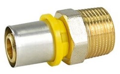 Conector de Transição Macho Fixo Gás  26mm x  3/4