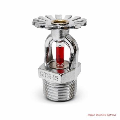 Sprinkler Pendente Cromado RTR 68°C 1/2 Sprinkler Pendente Cromado RTR 68°C 1/2