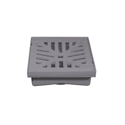 Caixa Coletora Decora 20x20 Grelha Cinza