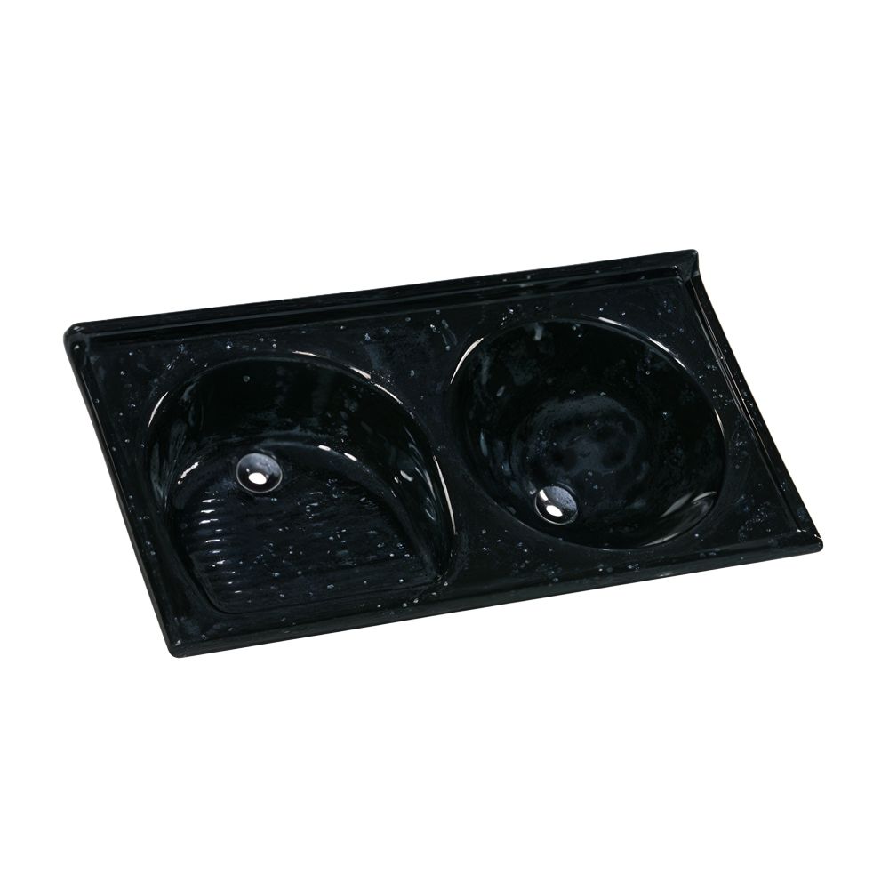 DUPLO 514 ブラック Tanque Sintético Duplo 85x46cm Preto