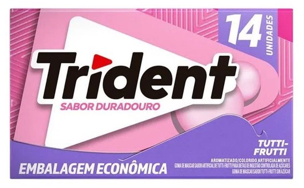 TRiDENT DVD & ブックレット【第2弾】 Chiclete Trident 14S Tuti Frutti 25,2g