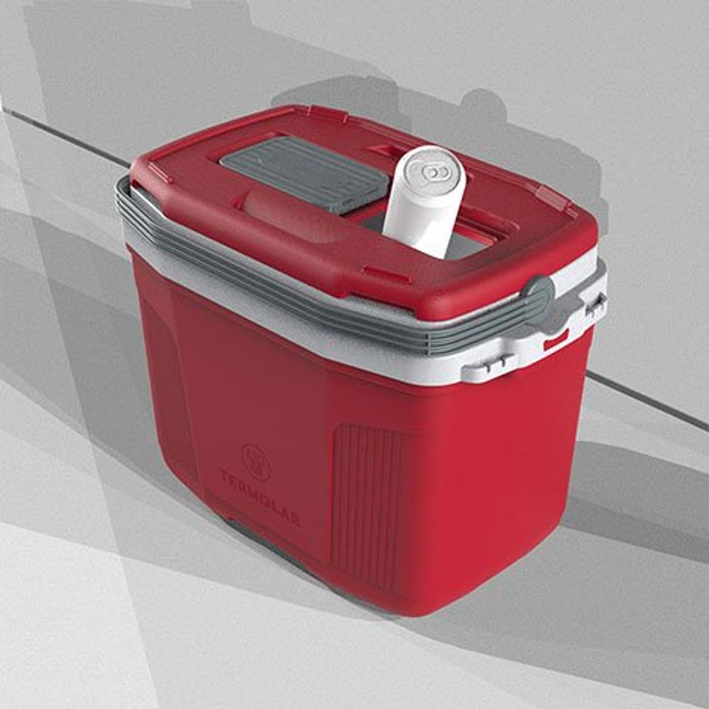HEATSLLM42℃ Caixa Térmica 32L Termolar Vermelho/Cinza