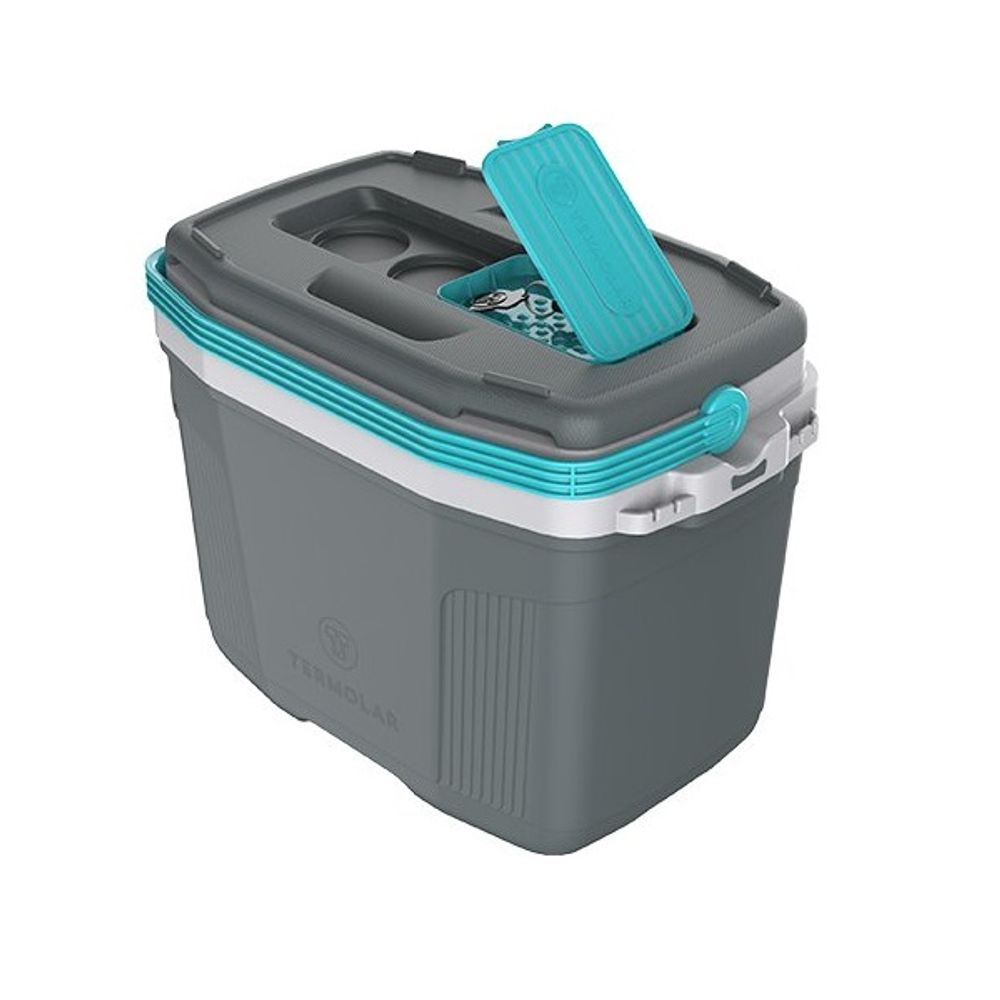 Caixa Térmica 32L Termolar Cinza/Verde