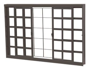 Janela de Correr Standard Roma Grade Quadriculada 1,20 x 1,00 R12 Janela de Correr Standard Roma Grade Quadriculada 1,20 x 1,00 R12