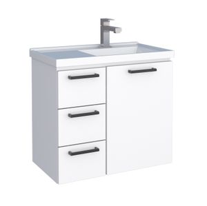 Gabinete de Aço Ameixa 60cm Branco