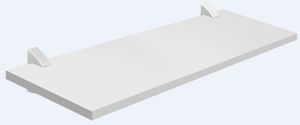 Prateleira MDP Branco 1,5x25x60cm com Suporte Concept