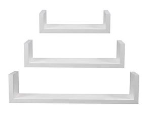 Prateleira U Branca 3 Peças Decorare Prateleira U Branca 3 Peças Decorare