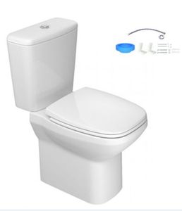 Vaso Sanitário com Caixa Acoplada Kit Instalação Flex Branco