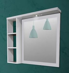 Espelheira Glass Led 65cm Branco