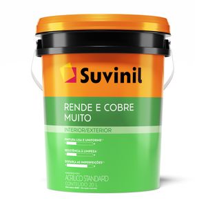 Tinta Acrílica Fosco Exterior e Interior Rende Cobre Muito 20 Litros Branco Neve Tinta Acrílica Fosco Exterior e Interior Rende Cobre Muito 20 Litros Branco Neve