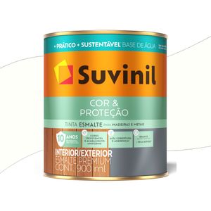 Tinta Esmalte Cor & Proteção Base Água Acetinado 0,9 Litros Branco Tinta Esmalte Cor & Proteção Base Água Acetinado 0,9 Litros Branco