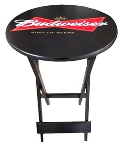 Mesa Bistrô Top 55cm Silk Budweiser Preta