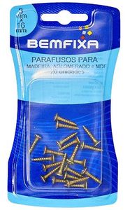 Parafuso Aglomerado Cabeça Chata 3,0X16mm com 20 Unidades Parafuso Aglomerado Cabeça Chata 3,0X16mm com 20 Unidades