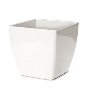 Vaso Elegance Quadrado 02 Branco