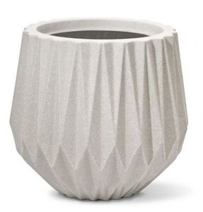 Vaso Origami Redondo 22 Cimento