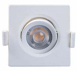 Spot Led Embutir Quadrado  Alltop MR11 3w 3000k Branco