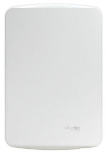 Placa 4X2 Cega Miluz C/Suporte Branca