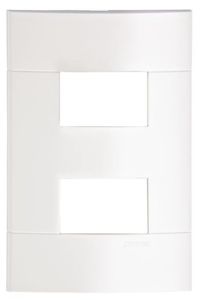Placa 4x2 Lunare 2 Postos Separados Branca