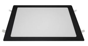 Painel Led Embutir Quadrado 30x30 24W 6500K Preto