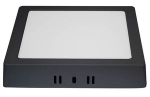 Painel Led Embutir Quadrado 17x17 12W 6500K Preto