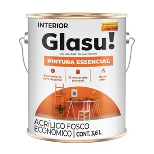 Tinta Acrílica Fosco Pintura Essencial 3,6 Litros Gelo Tinta Acrílica Fosco Pintura Essencial 3,6 Litros Gelo