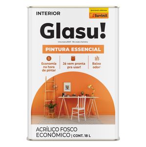 Tinta Acrilica Fosco Pintura Essencial 18 Litros Gelo Tinta Acrilica Fosco Pintura Essencial 18 Litros Gelo