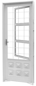 Porta Ideal Quad Post 84X215 R12 D Alm Dupla