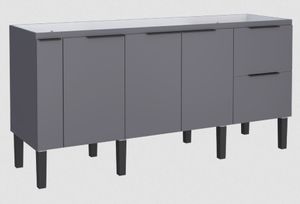 Balcão MDF Cisne Cinza 180