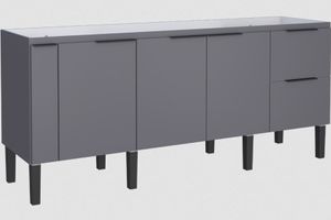 Balcão MDf Cisne Cinza 200