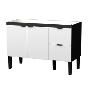 Balcão MDP Colibri Branco/Preto 120