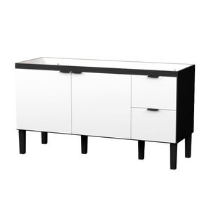 Balcão MDP Colibri Branco/Preto 150