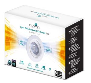 Spot Direciona Redondo CCT Dimerizável Smart 5W