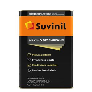 Tinta Acrílica Fosco Exterior e Interior Maxi Desempenho 18 Litros Branco Tinta Acrílica Fosco Exterior e Interior Maxi Desempenho 18 Litros Branco