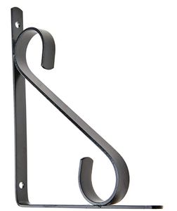 Suporte Preto 30cm para Prateleira Colonial Suporte Preto 30cm para Prateleira Colonial