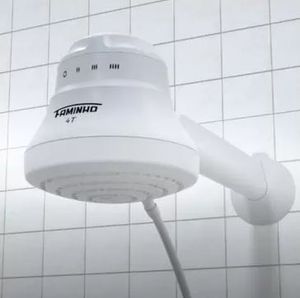 Chuveiro Ducha Faminho 4 Temperaturas com Cano 220V 6800W Chuveiro Ducha Faminho 4 Temperaturas com Cano 220V 6800W