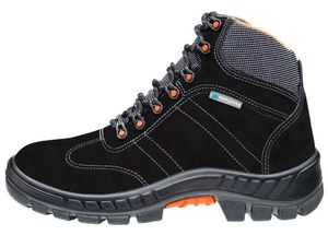Botina Nubuck Premier Cadarço Biqueira Plástica Preto N 42