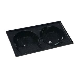 Tanque Duplo Sintético 100X51cm Preto Tanque Duplo Sintético 100X51cm Preto