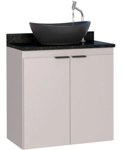 Gabinete Madeira Aster 60 Nude com Granito
