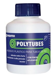 Adesivo Polytubes Pvc 175g com Pincel com Toluol