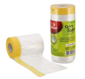 Filme Cobre Tudo com Fita Crepe 210cmx20m
