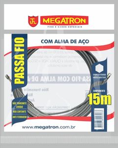 PASSA FIO COM CONEXAO 15M CINZA