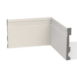 Rodapé Frisado 10x15mm 51010 Branco Barra com 2,40 Metros