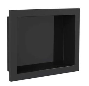 Nicho Pvc Embutir 30X40cm Preto Vulcano