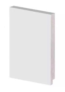Rodapé Liso 10x15mm 51010 Branco Barra com 2,40 Metros